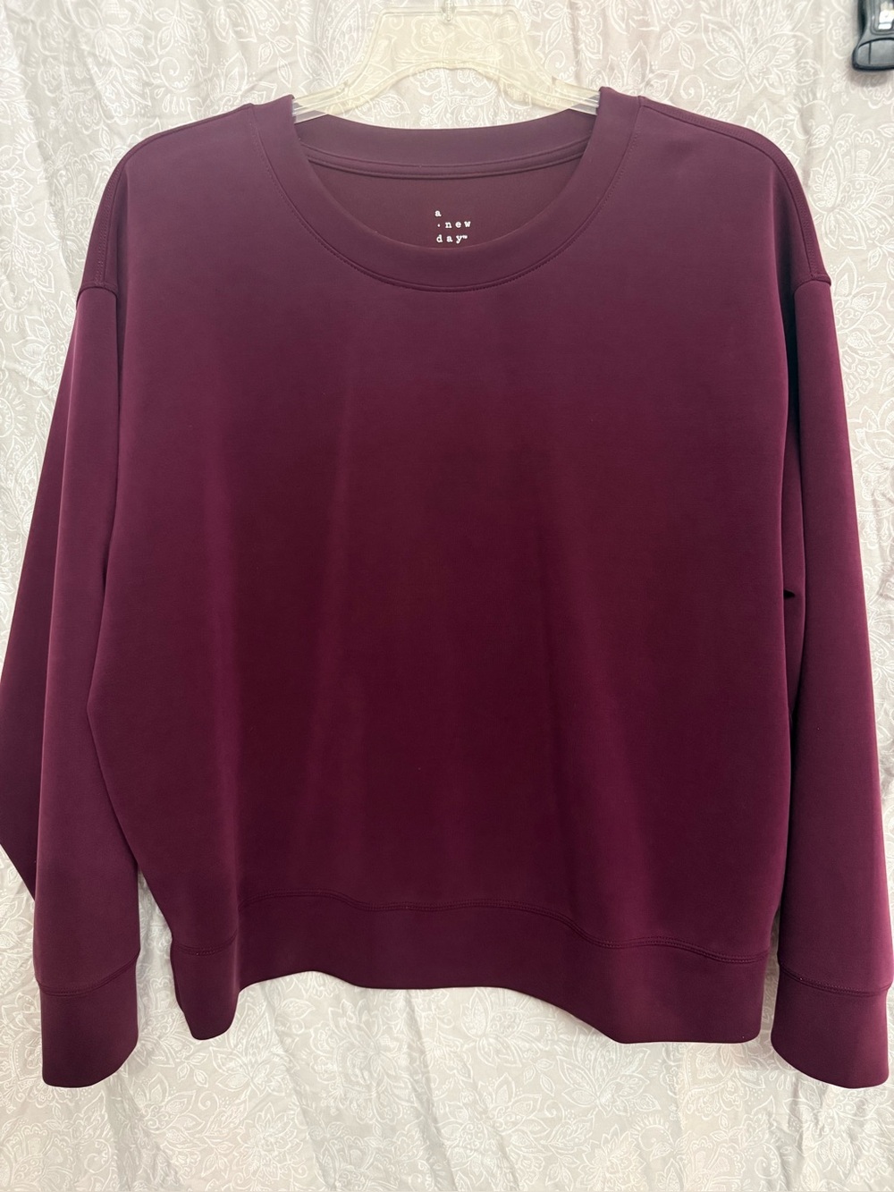 a new day Women's Crewneck Sweatshirt - Wine